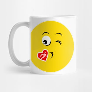 Emoji - love face Mug